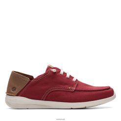 Clarks homens Clarks Gorwlace Vermelho Tijolo RJZRN3724 tijolo vermelho