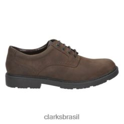 Clarks homens clarks lane stride2 marrom nobuck RJZRN4522 nobuck marrom