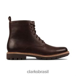 Clarks homens Clarks marrom escuro batcombe hi2 RJZRN4547 marrom escuro
