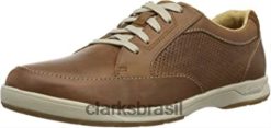 Clarks homens Clarks marrom tan couro masculino stafford park5 derby RJZRN1433 couro marrom