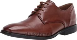 Clarks homens Clarks masculino de couro gilman plaoxford tan RJZRN1862