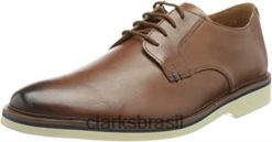 Clarks homens clarks masculino malwood plaoxford marrom RJZRN1914 marrom