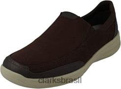 Clarks homens Clarks mocassins masculinos marrom RJZRN946 marrom