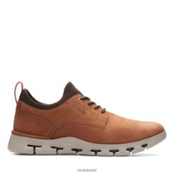 Clarks homens clarks natureza x dois nobuck bronzeado escuro RJZRN6827 nobuck bronzeado escuro