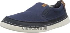 Clarks homens Clarks Navy Combi Masculino Gereld Step Mule RJZRN1049 combinação da marinha