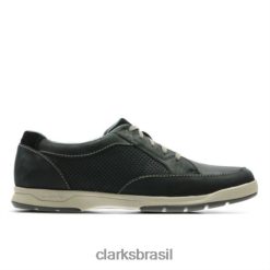 Clarks homens clarks nobuck preto stafford park5 RJZRN4494 nobuck preto