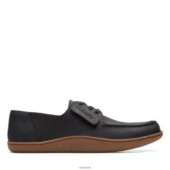 Clarks homens clarks pilton lace preto oleoso lea RJZRN3770 lea preta oleosa
