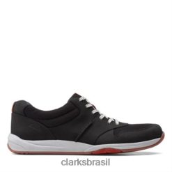 Clarks homens clarks preto nobuck langton race RJZRN4532 nobuck preto