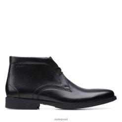 Clarks homens clarks preto whiddon preto médio RJZRN6736 preto