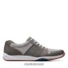 Clarks homens Clarks Renda Combi Langton Cinza RJZRN4425 combinação cinza