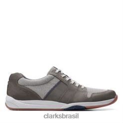 Clarks homens Clarks Renda Combi Langton Cinza RJZRN4425 combinação cinza