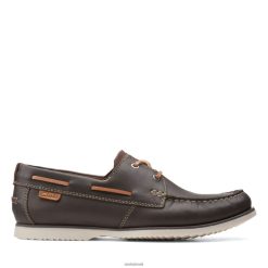Clarks homens Clarks renda noonan marrom escuro RJZRN3457 marrom escuro