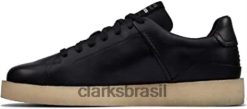 Clarks homens clarks tormatch masculino de couro preto RJZRN31 preto
