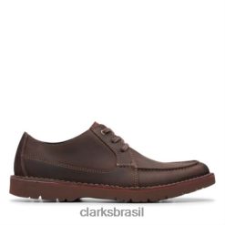 Clarks homens Clarks vargo vibe couro marrom escuro RJZRN4442 couro marrom escuro