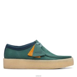 Clarks homens copo wallabee azul-petróleo clarks RJZRN3612 cerceta