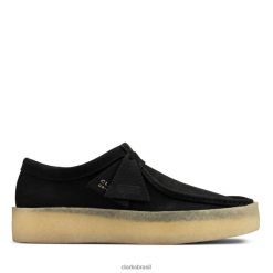 Clarks homens copo wallabee nobuck preto clarks nobuck preto RJZRN6726 nobuck preto