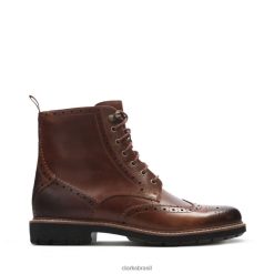 Clarks homens couro marrom escuro batcombe lord couro marrom escuro clarks RJZRN5660 couro castanho escuro
