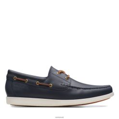 Clarks homens ferius costa azul escuro clarks RJZRN3686 azul escuro