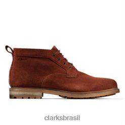 Clarks homens foxwell mid clarks camurça britânica RJZRN4367 camurça britânica