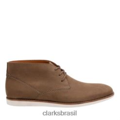 Clarks homens franson top clarks marrom nobuck RJZRN4541 nobuck marrom