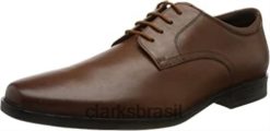 Clarks homens Howard Walk masculino oxford-schuh clarks bronzeado escuro RJZRN1165 lea bronzeado escuro