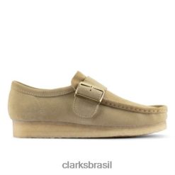 Clarks homens maple camurça clarks wallabee monge RJZRN4411 camurça de bordo