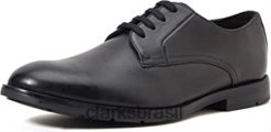 Clarks homens ronnie walk derbys clarks masculino preto RJZRN917 preto