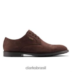 Clarks homens ronnie walk gtx marrom escuro RJZRN4478 marrom escuro