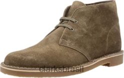 Clarks homens Sand Suede Clarks Desert Boot Bushacre 3 Chukka Masculino RJZRN2976 camurça de areia