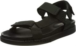 Clarks homens sandália clarks masculina preta nobuck RJZRN360 nobuck preto