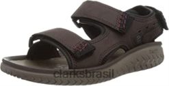 Clarks homens sandália clarks masculina wesley bay marrom RJZRN861 marrom