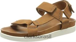 Clarks homens sandália clarks tan nubuck masculina RJZRN1641 nobuck bronzeado