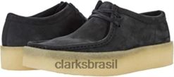 Clarks homens sapato clarks wallabee cup m preto nobuck RJZRN1130 nobuck preto