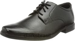 Clarks homens sapato howard walk oxford masculino preto RJZRN1965 couro preto