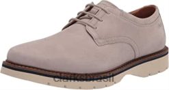 Clarks homens tênis bayhill plaoxford clarks stone nobuck masculino RJZRN1679 pedra nobuck