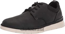 Clarks homens tênis clarks masculino combi preto RJZRN628 combinação preta
