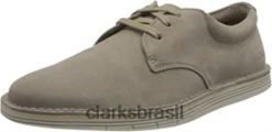 Clarks homens tênis clarks stone suede masculino forge vibe RJZRN1459 camurça de pedra