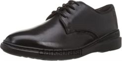 Clarks homens tênis dennet baixo masculino clarks couro preto RJZRN325 couro preto