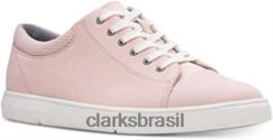 Clarks homens tênis landry vibe masculino rosa clarks RJZRN182 rosa