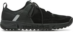 Clarks homens tênis masculino tritrack lo cano baixo preto clarks RJZRN2199