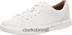 Clarks homens tênis un costa lace masculino clarks couro branco RJZRN13 couro branco