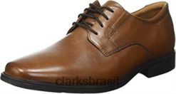 Clarks homens tilden plaoxford clarks masculino marrom RJZRN2381 marrom