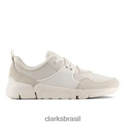 Clarks homens triactive lace clarks branco combi RJZRN4477 combinação branca