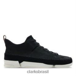 Clarks homens trigenic flex clarks preto nobuck RJZRN4413 nobuck preto