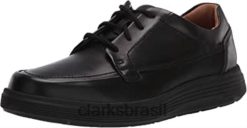 Clarks homens un abode easy derbys clarks masculino couro preto RJZRN1845 couro preto