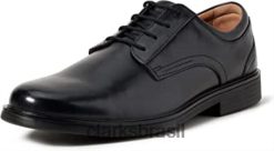 Clarks homens un aldric lace derbys preto clarks masculino RJZRN1598 couro preto