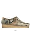 Clarks homens wallabee clarks camuflado branco RJZRN3759 camuflagem branca