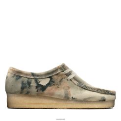 Clarks homens wallabee clarks camuflado branco RJZRN3759 camuflagem branca