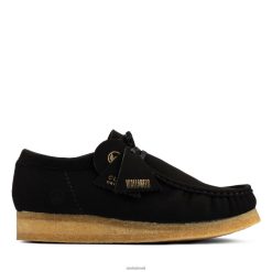 Clarks homens wallabee clarks preto vegano RJZRN3621 vegano negro