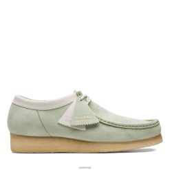 Clarks homens wallabee clarks verde pálido RJZRN3709 verde pálido